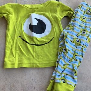 18 month monsters ink pajama set